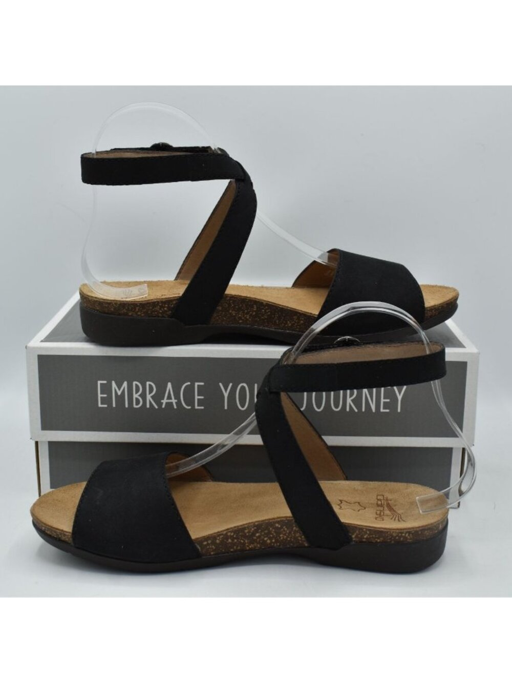 Dansko Womens EU Size 40 Rafferty Black Milled Nubuck Ankle Strap Sandals Shoes - Picture 10 of 14